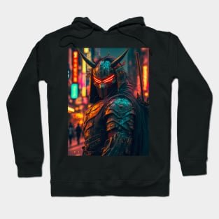 Samurai in cyberpunk style Hoodie